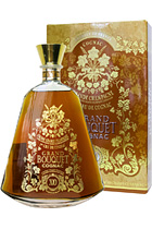 Cognac Grand Bouquet  Grande Champagne in decanters in wood box