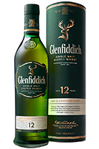 Glenfiddich 12 years Single Malt Scotch gift tube