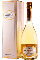 Besserat de Bellefon Cuvee Des Moines Brut Blanc De Blancs gift box