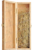 Case for 1 bottle Bourgogne  from wood (oak)