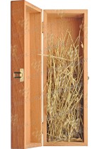 Case for 1 bottle Bordeaux from wood (sapelli)