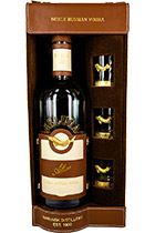 Beluga Allure set with 3 glasses leather box