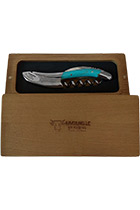 Laguiole Sommelier Turquoise wooden box
