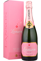 Lanson Rose Label Brut Rose gift box