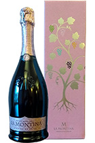 La Montina Franciacorta DOCG Rose Demi Sec gift box