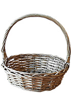 Wicker Basket Gold Medium