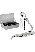 Pulltex Pultap Corkscrew Evolution Silver Leather Case