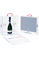 Besserat de Bellefon Bleu Brut gift set with 2 glasses