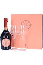 Laurent-Perrier Cuvee Rose Brut gift box with 2 glasses