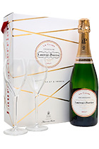 Laurent-Perrier La Cuvee Brut gift box with 2 glasses