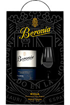 Beronia Reserva Rioja DOC 2017 gift box with glass